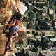 Free climbing a Bandiagara