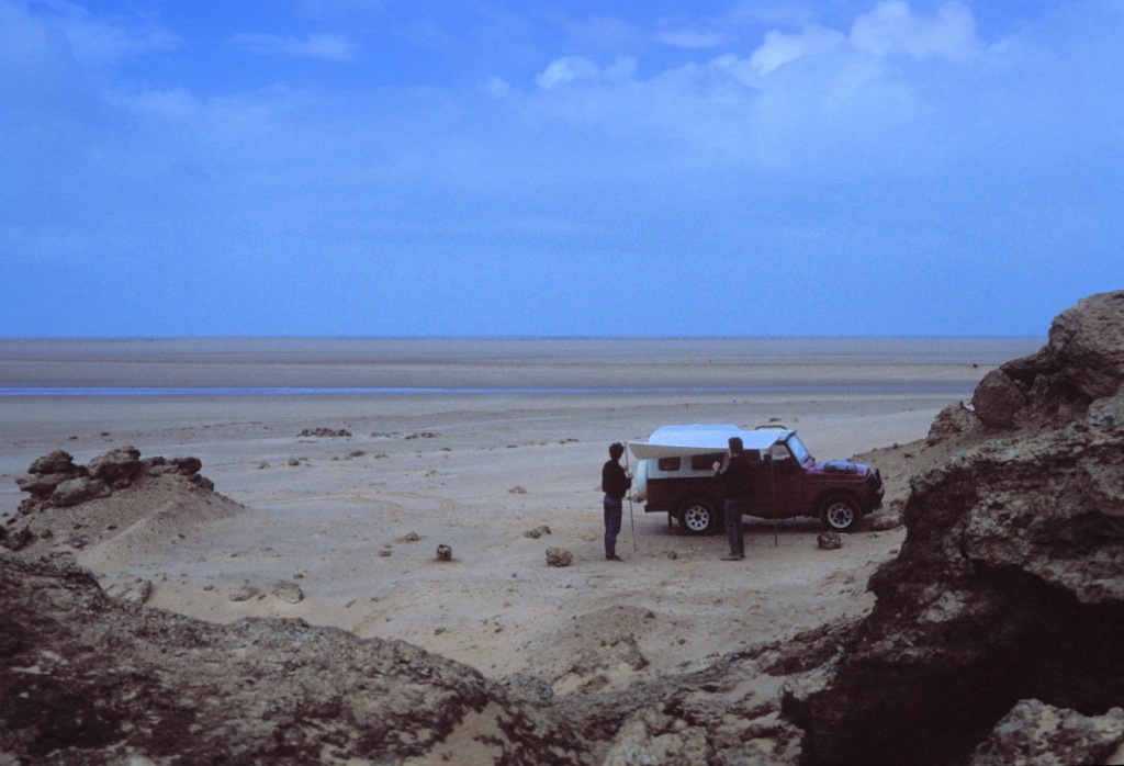 Sul bordo della laguna di Dakhla